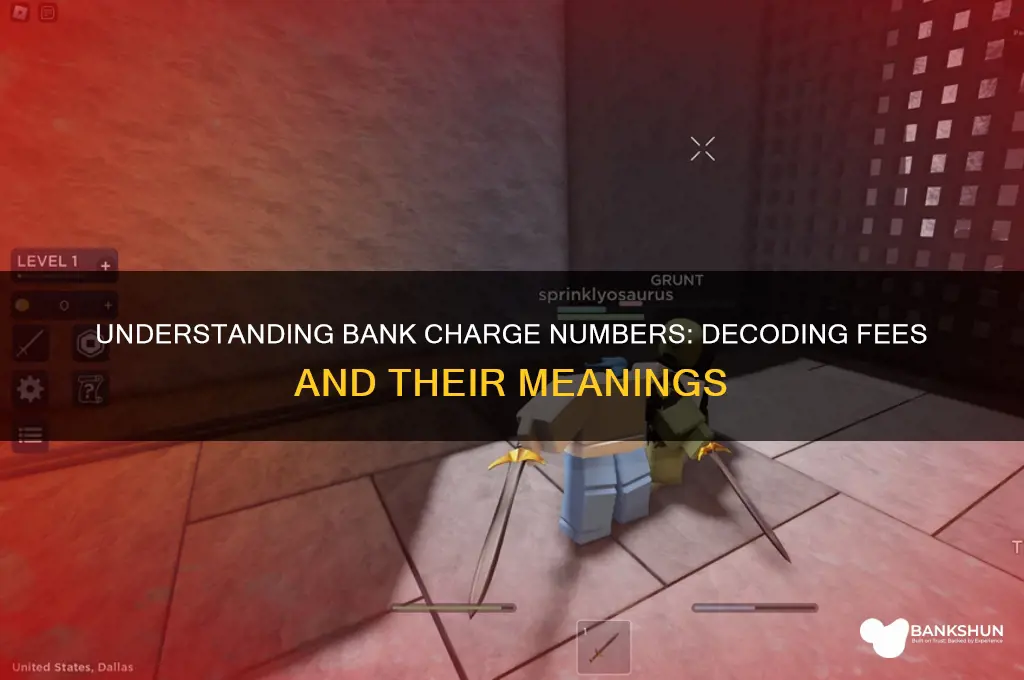 what are the numbers after bank charge