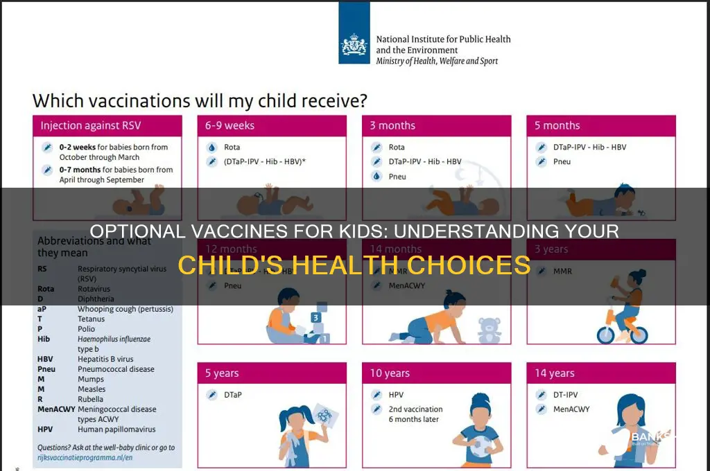 what are the optional vaccines for children