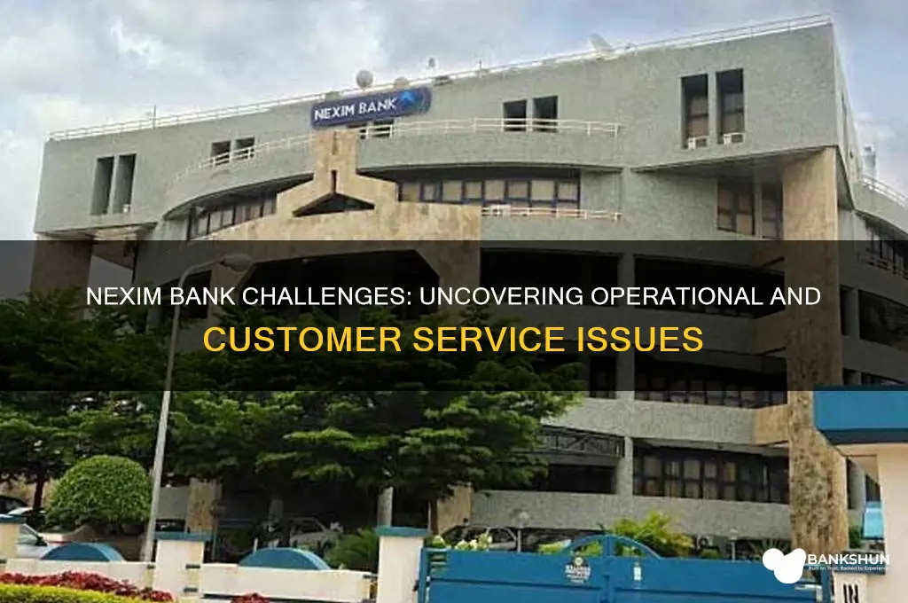 what are the problems of nexim bank
