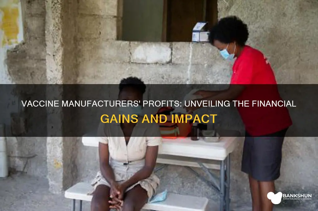what are the profits for vaccine manufacturers