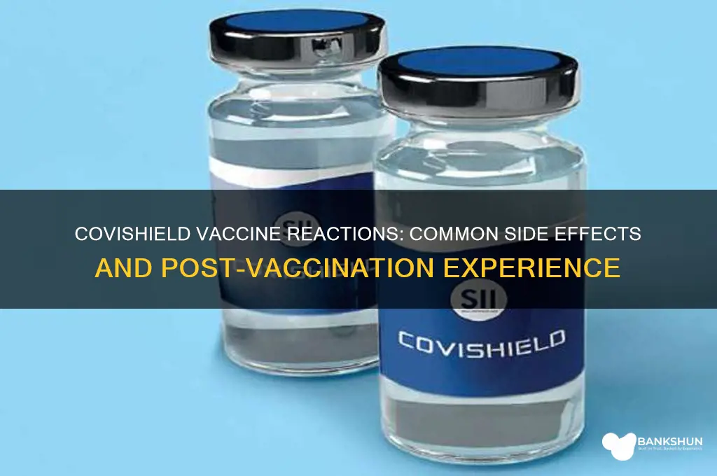 what are the reactions after covishield vaccine