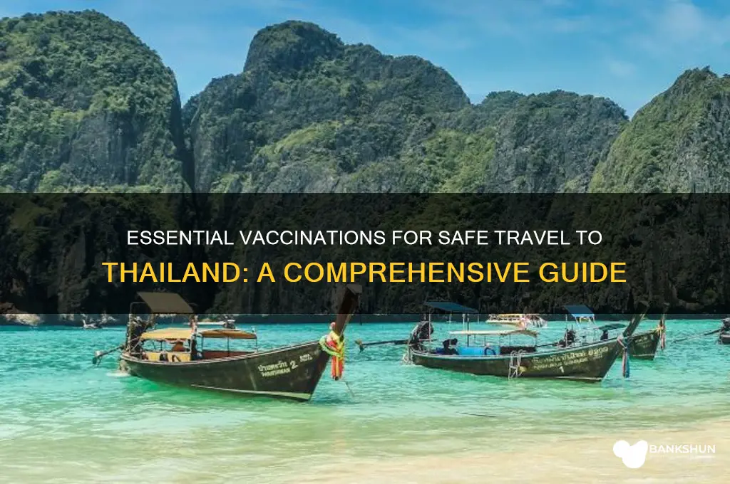 what are the recommended vaccinations for thailand
