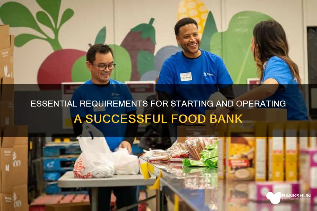 what are the requirements for food bank