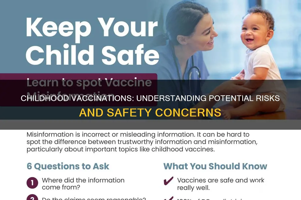 what are the risks of childhood vaccinations