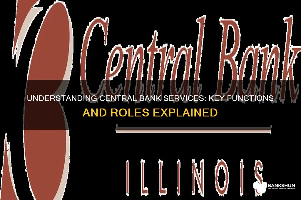 what are the services of central bank