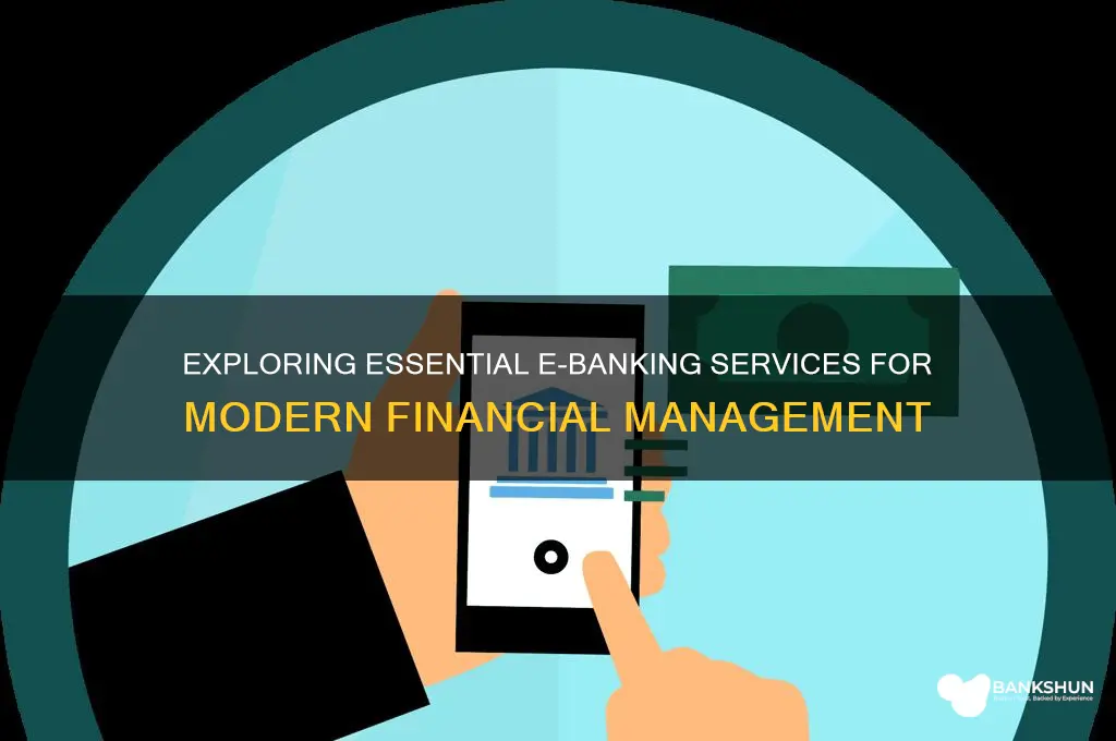what are the services of e banking