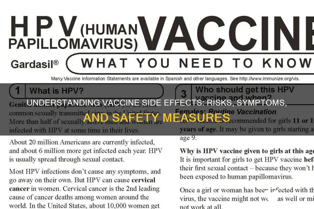 what are the side affects of vaccines