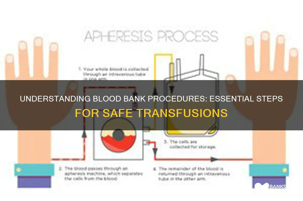 what are the steps in blood bank