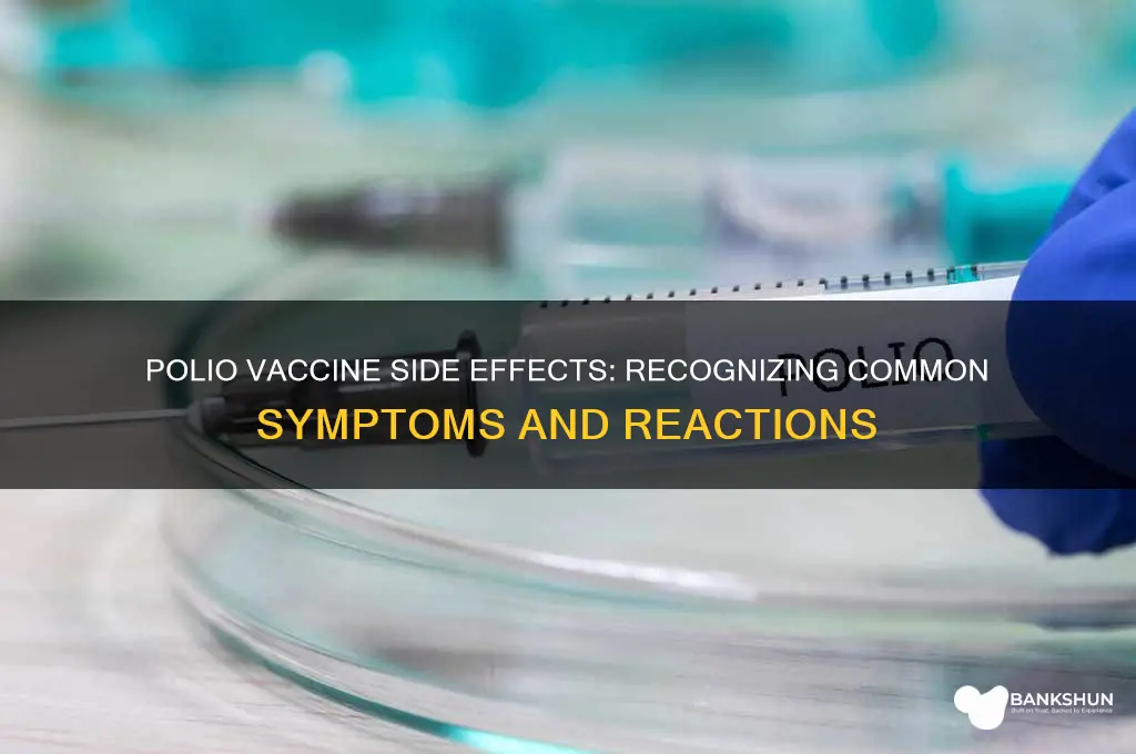 what are the symptoms of polio vaccine