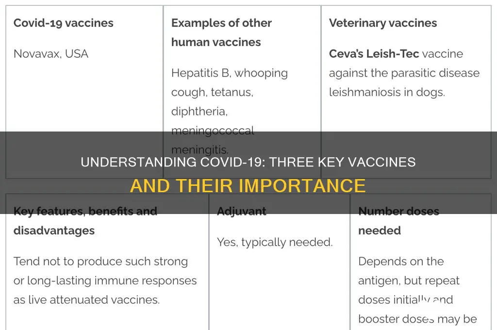 what are the three vaccines for covet