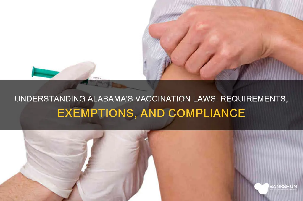 what are the vaccination laws in alabama
