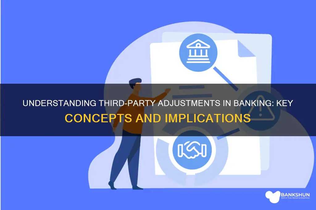 what are third party adjustments in banking