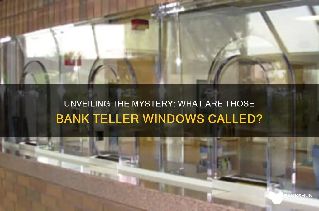 what are those bank teller windows called
