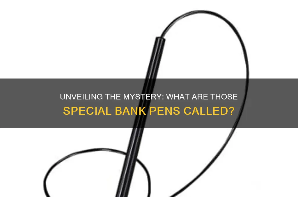 what are those pens in banks called