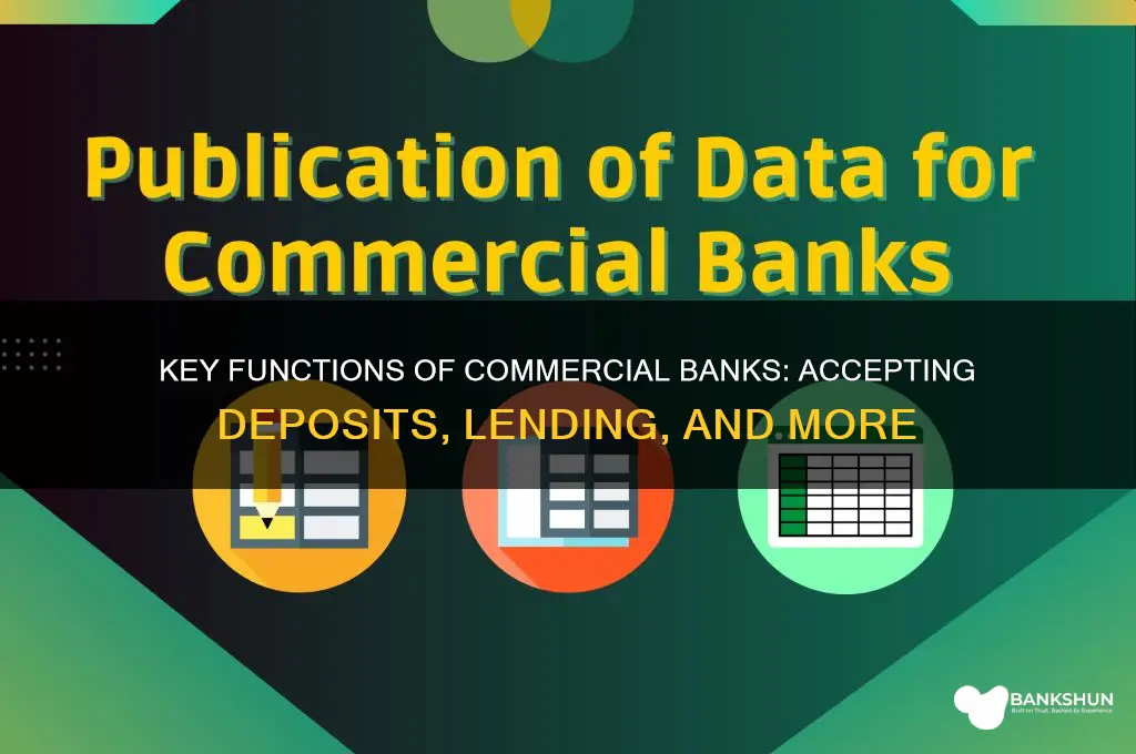 what are three functions of commercial banks
