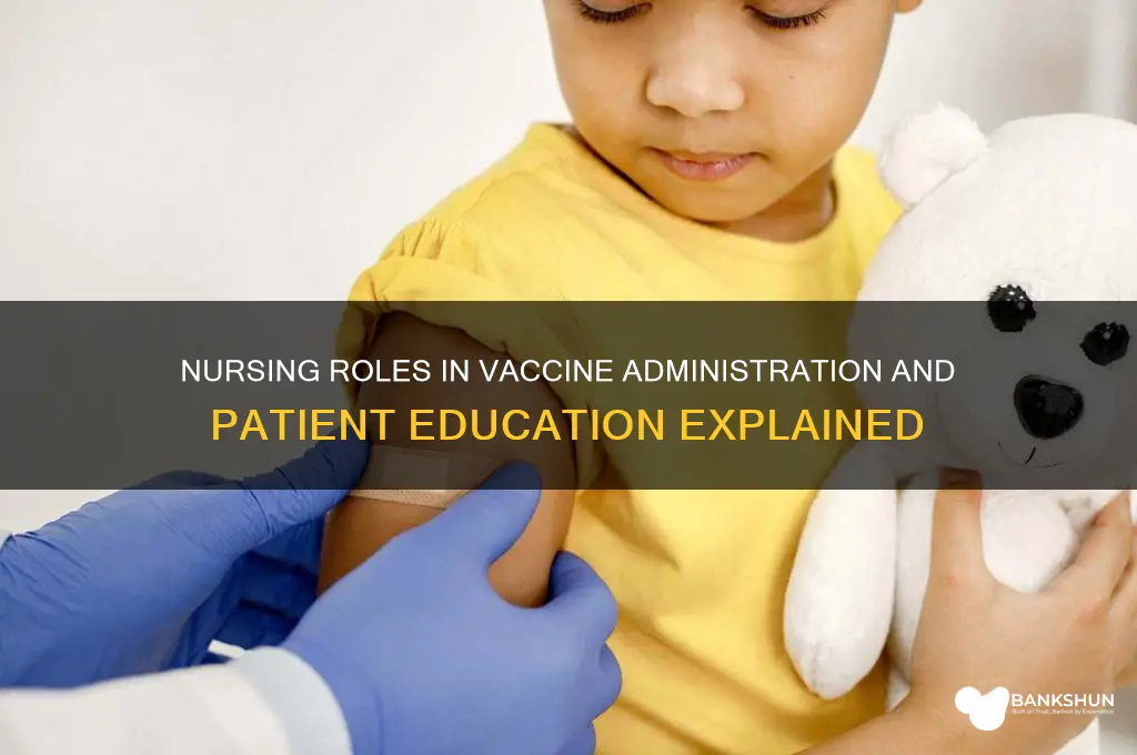 what are two nursing responsibilities regarding vaccines