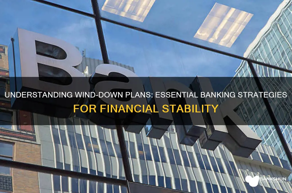 what are wind-down plans in banking