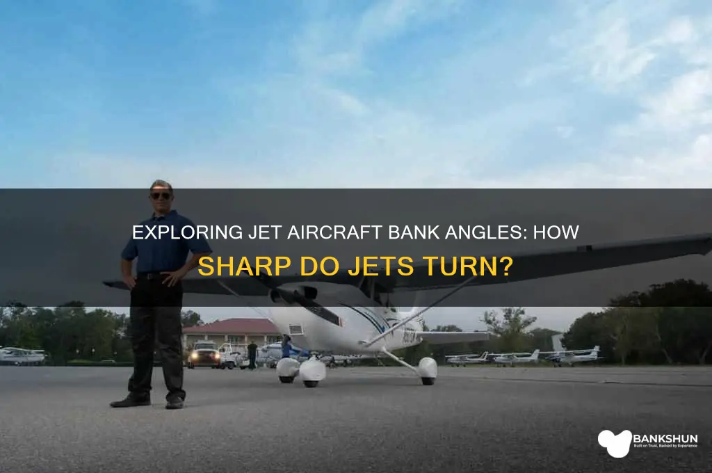what bank angle do jets turn at