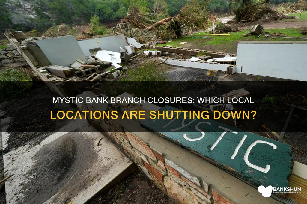 what bank branches are closing in mystic