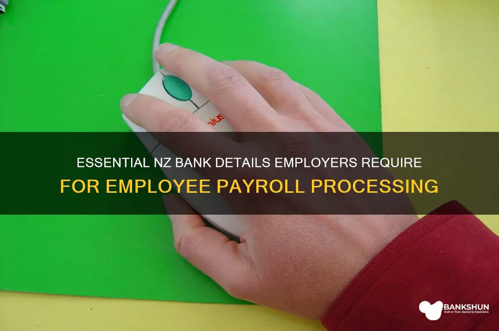 what bank details do employers need nz
