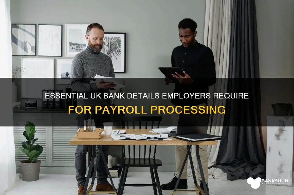 what bank details do employers need uk