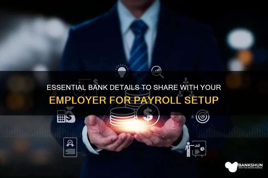 what bank details to send to employer