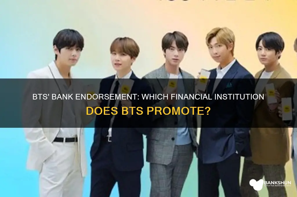 what bank does bts do commercials for