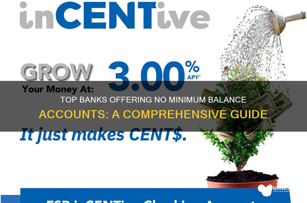 what bank has no minimum balance required