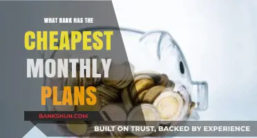 Discover the Bank with the Most Affordable Monthly Plans