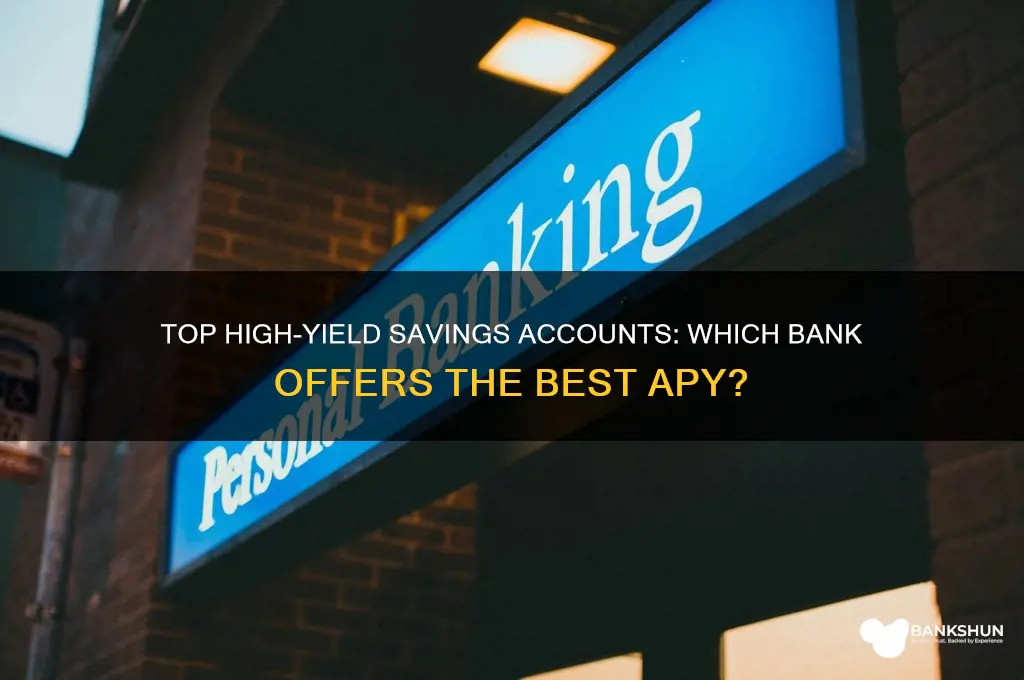 what bank has the highest apy rate