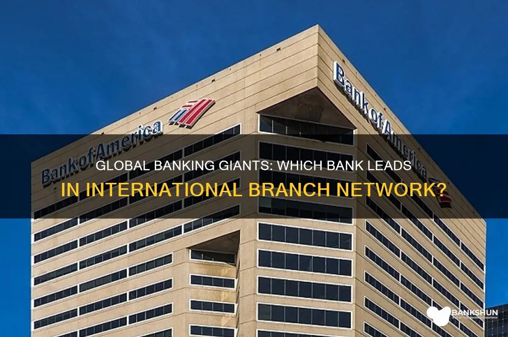 what bank has the largest international branches