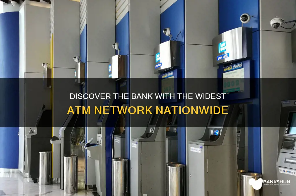 what bank has the most atm locations
