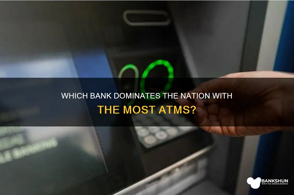 what bank has the most atms nationwide