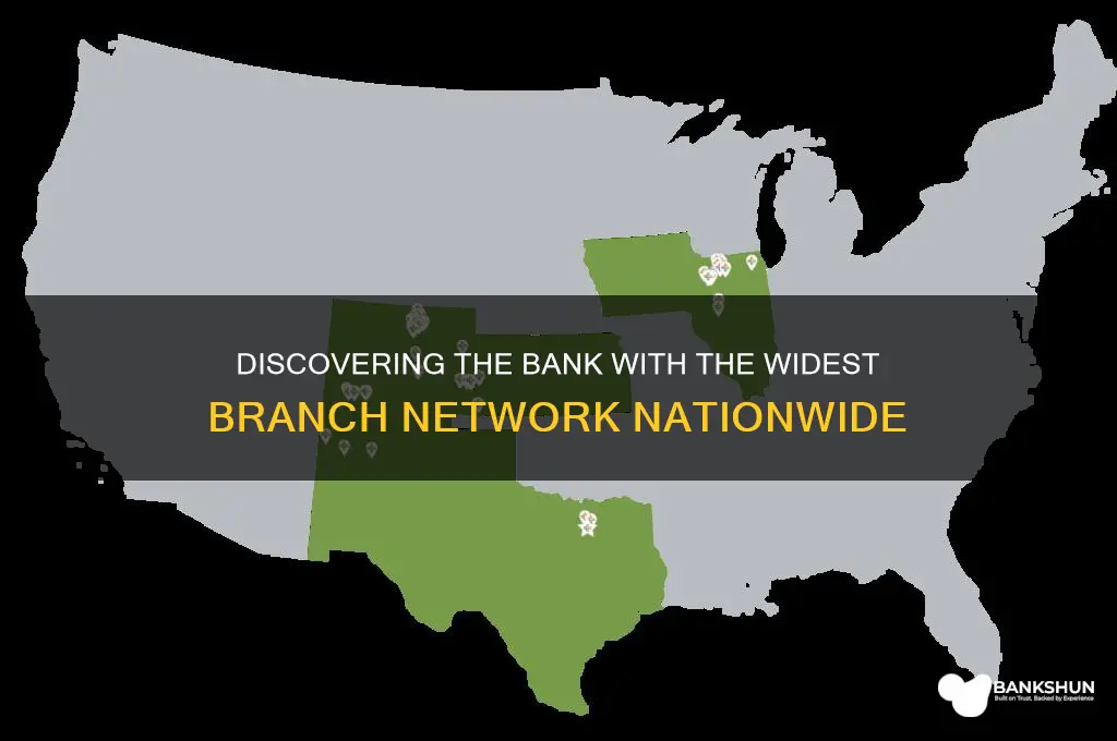 what bank has the most branch locations