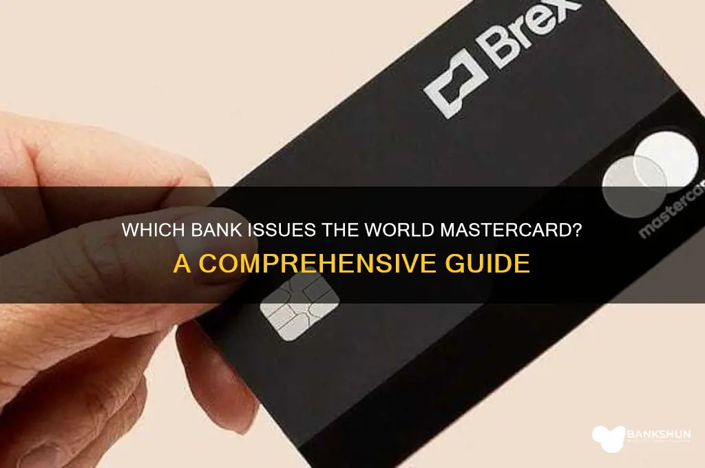 what bank is the world mastercard through