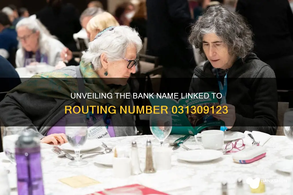 what bank name with this route 031309123