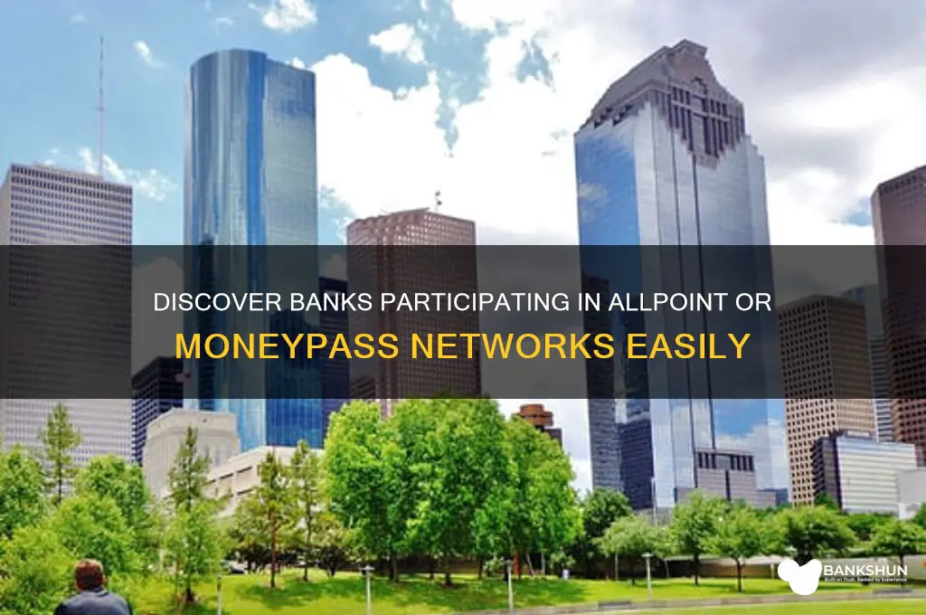 what bank participates in allpoint or moneypass