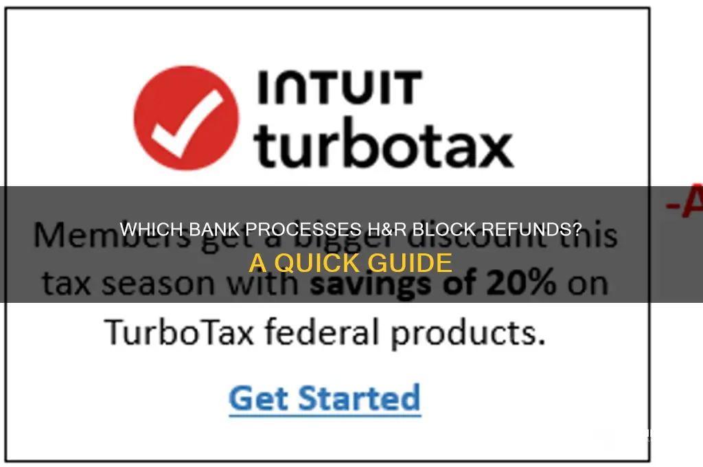 what bank processes h&r block refunds