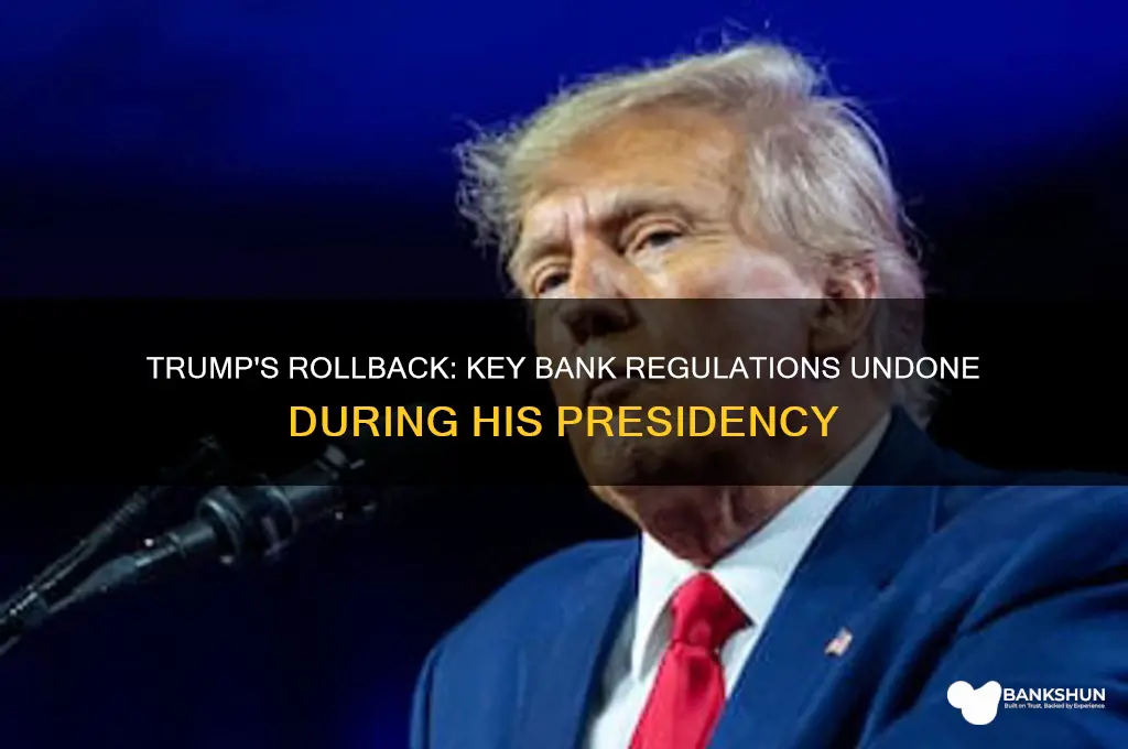 what bank regulations did trump roll back