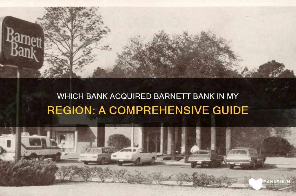 what bank took over barnett bank my