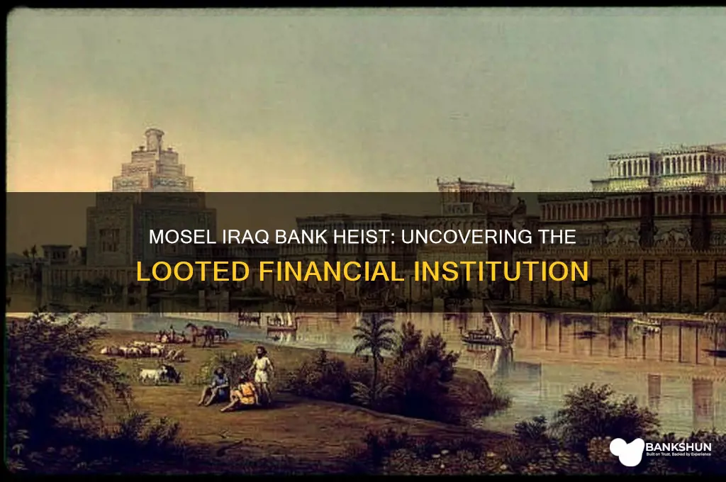 what bank was looted in mosel iraq