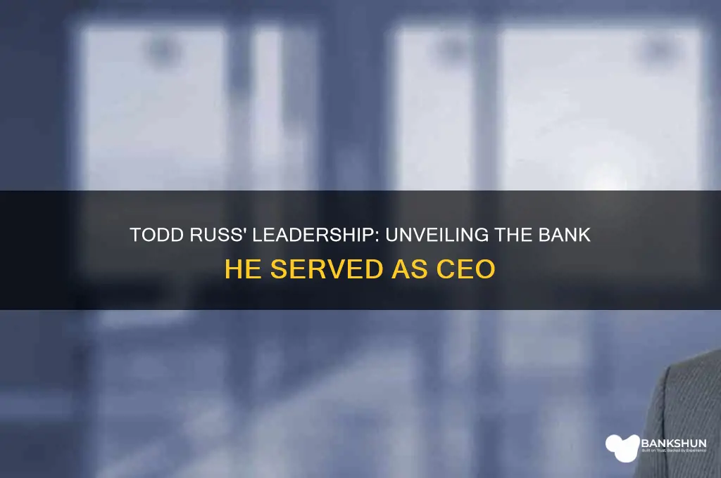 what bank was todd russ ceo of