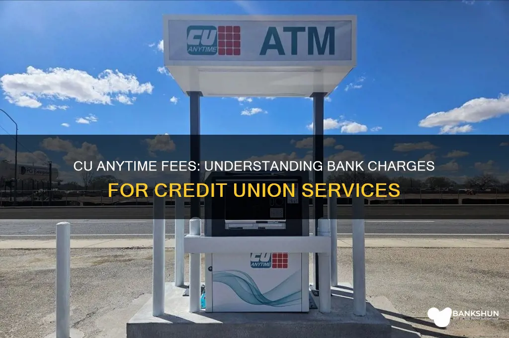 what banks aee chaeged from cu anytime