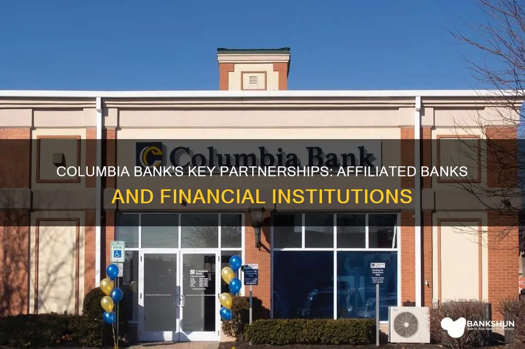 what banks are affiliated with columbia bank