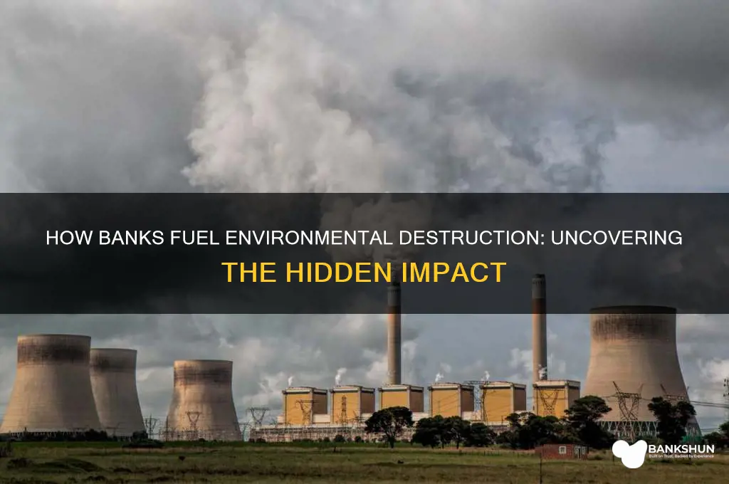 what banks are bad for the environment
