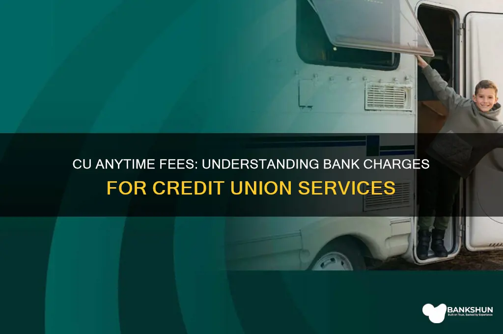 what banks are charged from cu anytime
