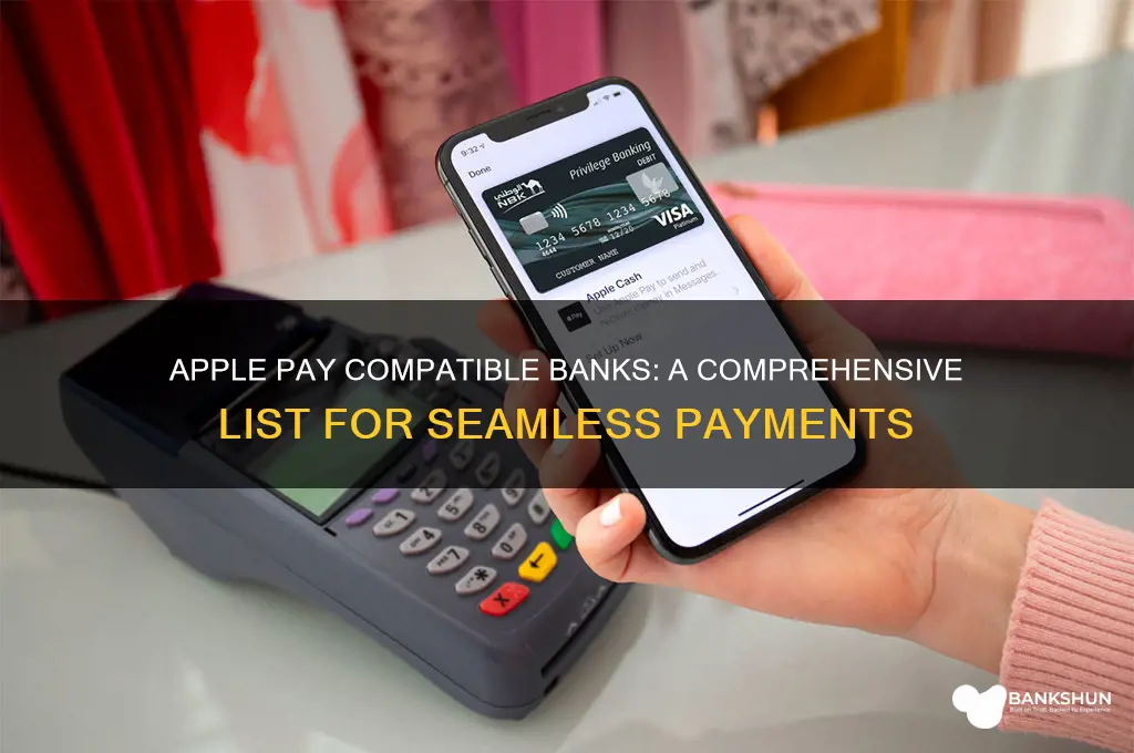 what banks are compatible with apple pay