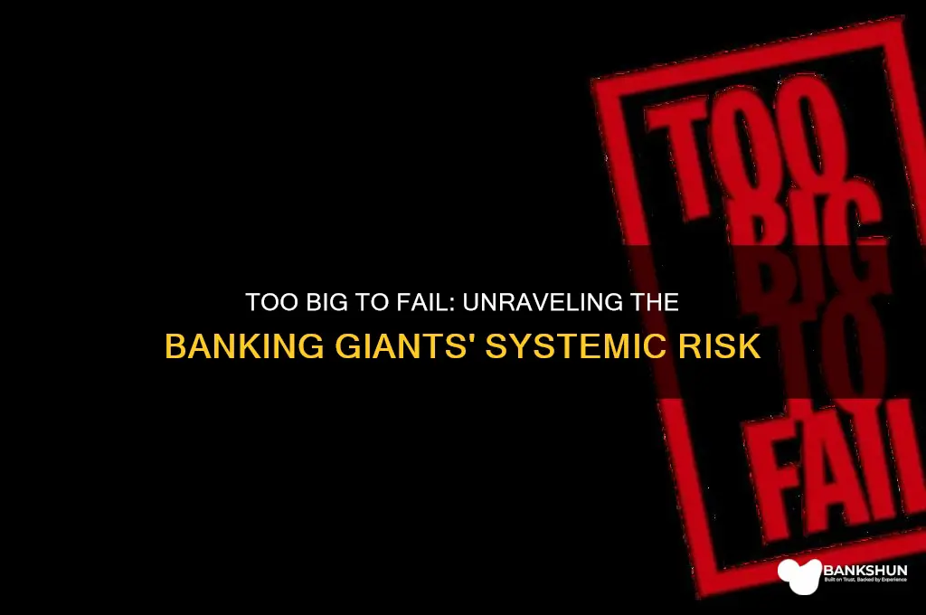 what banks are to big to fail
