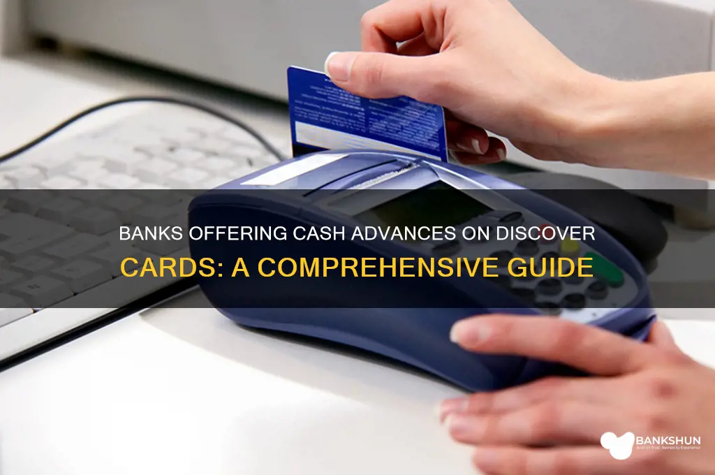 what banks do cash advance on discover