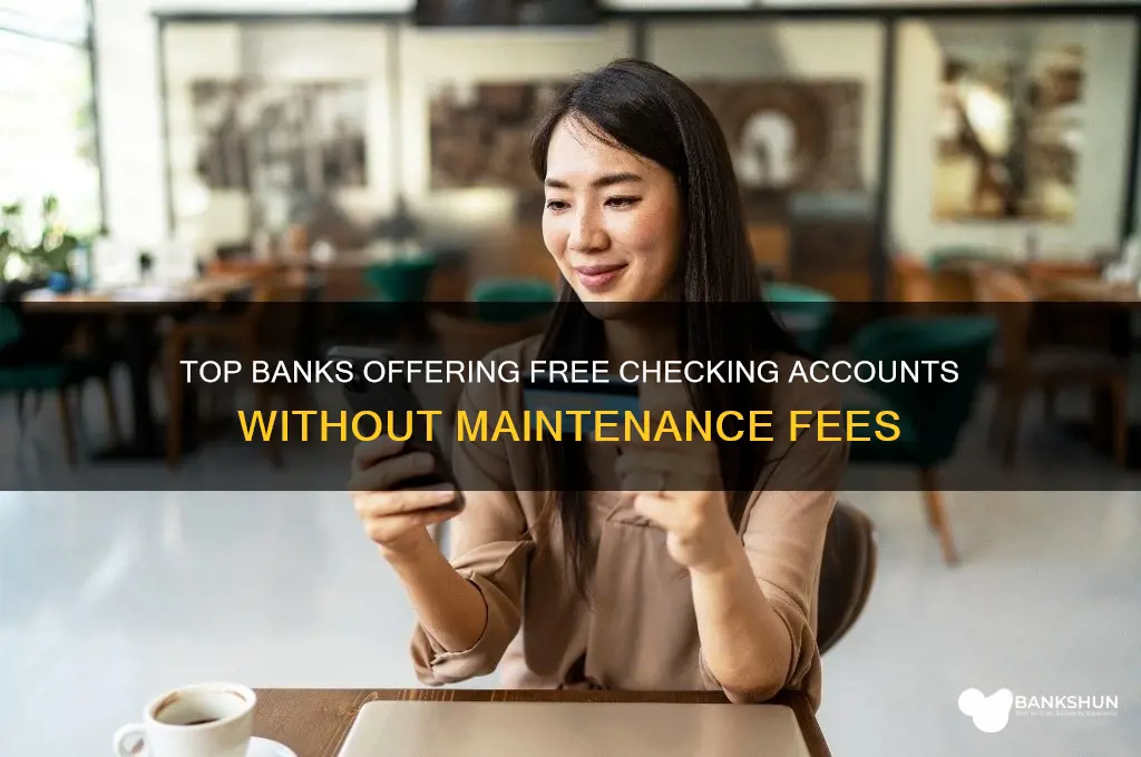 what banks don t charge maintenance fees